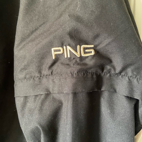 Ping Men’s Longsleeved zippered shortsleeve Tan/Black 3/2 zipper windbreakerXXXL - Picture 6 of 6